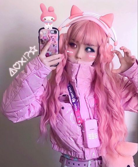 Kawaii Techwear, Pink Cyberpunk, Cute Pastel Outfits, Cyberpunk Outfit, Punk Design, Kawaii Girl, Japanese Street Fashion, J Fashion, Kawaii Clothes