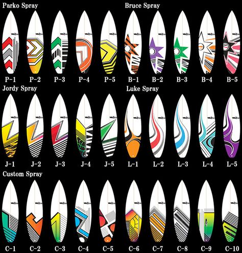 designs.... Surfboard Spray Paint, Surfboards Artwork, Surfboard Art Design, Deco Surf, Surfboard Painting, Board Paint, Surf Painting, Surf Spray, Surfboard Shapes