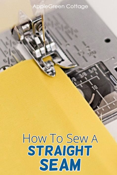 See how to sew a straight seam and get all our tips that will help you get started. Learn how to do a straight stitch, starting with marking your fabric and using the right stitch length. An ideal guide for beginners to learn to sew straight seams. Stitching a straight line will be so much easier than you thought! Learn how to start sewing a straight stitch step by step including tips for sewing straight easily. How To Sew Clothes, To Sew Clothes, Sewing Photography, Sew Your Own Clothes, Sewing Projects Free, Beginner Sewing, Sewing Tutorials Free, Beginner Sewing Projects Easy, Clothes Pin Crafts