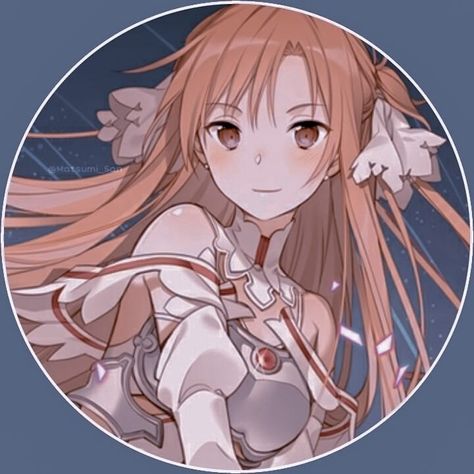 Asuna Sao Pfp, Asuna Pfp, Sao Asuna, Asuna Sao, Anime Logo, Kirito X Asuna, Sao Anime, Asuna Yuuki, Aesthetic Profile