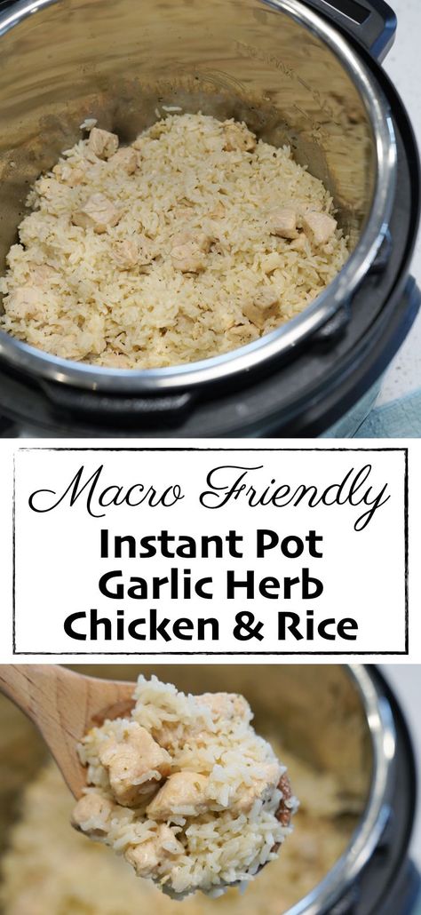 Chicken Recipes Macro Friendly, Rp Recipes, Eggs In The Instant Pot, Chicken Rice Recipe, Easiest Meals, Iifym Recipes, Instapot Meals, Macro Diet, Chicken And Rice Recipe