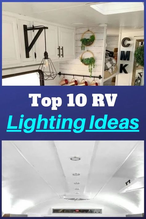 Top 10 RV Lighting Ideas Pinterest 2 Rv Hanging Lights, String Lights Rv Interior, Rv Ceiling Light Makeover, Rv Awning Lights, 12 Volt Lighting Fixtures, Diy Rv Lighting Fixtures, Rv Light Covers, Rv Light Cover Diy, Diy Rv Light Covers