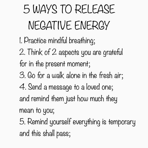 How To Release Negative Energy, Release Negative Energy, Releasing Negative Energy, Manifestation Meditation, Personal Growth Motivation, Self Care Bullet Journal, Self Love Affirmations, Negative Energy, Love Affirmations