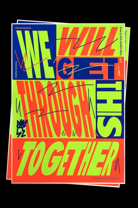 Together Poster, Stay Sane, Fake Smile, Type Posters, Australian Design, Typography Poster, Graphic Design Typography, Design Reference, Graphic Design Posters