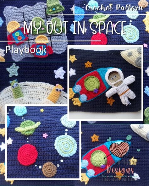 Home - Joanita Theron Designs Space Crochet Pattern Free, Space Themed Crochet, Toy Crochet Patterns Free, Crochet Workshop, Crochet Granny Stitch, Cute Astronaut, Quiet Book Patterns, Crochet Dinosaur, Creative Crochet