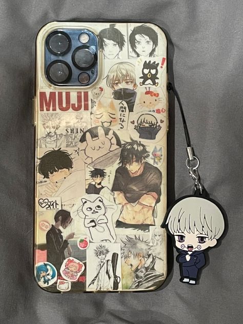 Phone Case Anime Ideas, Anime Stickers Phone Case, Tablet Case Stickers, Anime Cases Iphone, Diy Collage Phone Case, Anime Phone Cases Diy, Phone Case Printables, Iphone Case Decorations, Anime Case Design