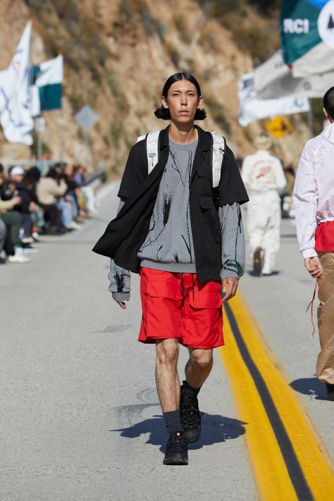 Reese Cooper Spring 2022 Ready-to-Wear Collection | Vogue Reese Cooper, Casual Relationship, Loose Fitting Pants, Hand Painted Clothing, Male Fashion Trends, Ready To Wear Collection, Work Jackets, Male Fashion, Print Models