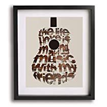 Check this out on Amazon Guitar Poster, Modern Farmhouse Wall Art, Lyric Wall Art, Song Lyric Posters, Wall Art Music, Guitar Posters, Song Lyrics Art, 16x20 Frame, Lyric Art