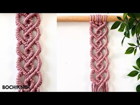 (272) DIY Macrame Heart Chain Pattern Step by Step Tutorial - YouTube Macrame Hearts, Macrame Belts, Diy Macrame Projects, Macrame Crafts, Macrame Heart, Pattern Step By Step, Knot Pattern, Macrame Knots Pattern, Knot Braid