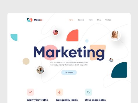 Marketing Agency Website by Rakib Kowshar Minimalist Linkedin Banner, Creative Agency Landing Page, Website Agency, Creative Agency Website, Marketing Agency Website, Best Website Templates, Agency Website Design, Website Marketing, Event Agency