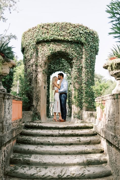 Miami Engagement Photos, Engagement Photos Miami, Vizcaya Miami, Engagement Photo Shoot Beach, Engagement Ring Radiant Cut, Vizcaya Wedding, Engagement Ring Radiant, Vizcaya Museum, Proposal Pictures