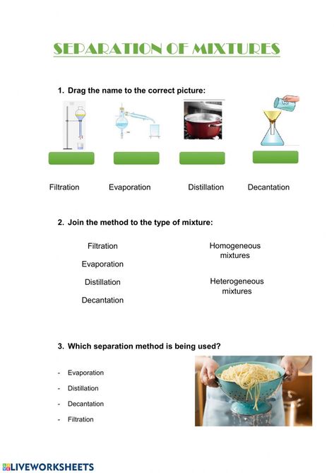 Separating Mixtures Worksheet, Separation Of Mixtures, Rounding Decimals Worksheet, Types Of Mixtures, Separating Mixtures, Heterogeneous Mixture, Perimeter Worksheets, Classroom Preparation, Creative Math