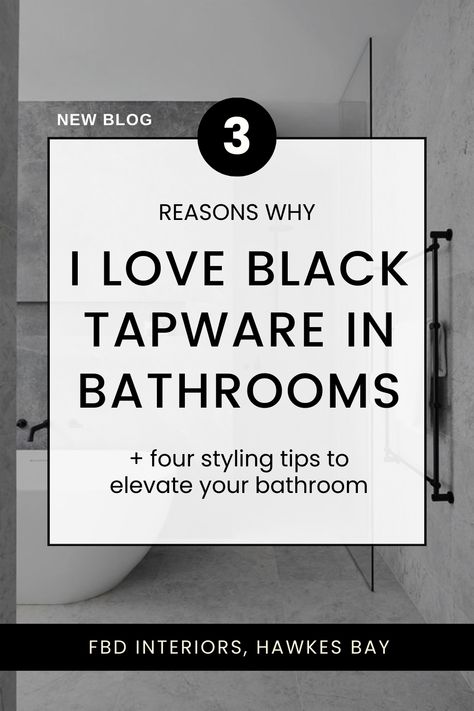 Elevate your bathroom design game with the sleek sophistication of black tapware. Discover insider tips from a Hawkes Bay interior designer to create a modern oasis you'll love. Bathroom Black Tapware, Black Tapware Bathroom, Black Bathroom, Practical Advice, News Blog, Bathroom Renovation, New Builds, Game Design, Interior Designers