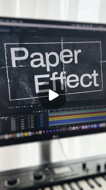 EasyEdit - Design Resources & Tutorials on Instagram: "📎Learn how to create a paper effect in After Effects!  Here’s the link to the full tutorial - https://youtu.be/uEJyfNMIRks    Or find the video via link in bio⚡️    #papereffect #aftereffectstutorial #papertexteffect" After Effects Motion Graphics Ideas, Graphic Design Videos, After Effects Video, After Effects Tutorials Beginners, Animated Text After Effects, After Effects Tutorials, Paper Effect, Graphics Tutorial, Text Tutorial