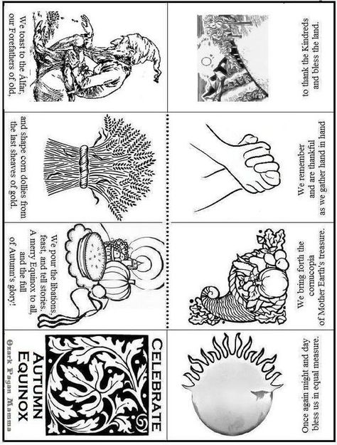 Mabon Coloring Pages for the Kids (Printable) – Witches Of The Craft® Pagan Preschool, Witch Worksheets, One Page Book, Autumnal Equinox Celebration, Autumn Equinox Ritual, Witchy Ideas, September Equinox, Cleansing Spray, Magic For Kids