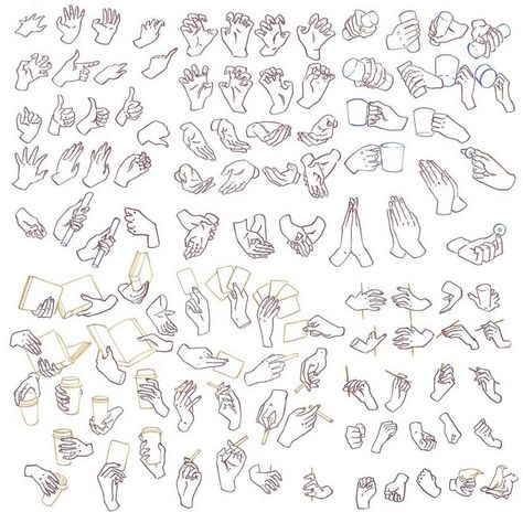 Hand Gesture Drawing, Human Figure Sketches, Fashion Drawing Tutorial, Hand Drawing Reference, Digital Art Beginner, Hand Reference, Drawing Studies, Hands Together, Figure Sketching