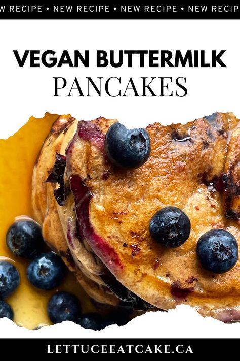 Perfect, fluffy and golden brown, this Vegan Buttermilk Pancake recipe is the one and only you’ll ever need. Non-vegans cannot tell they’re dairy and egg-free. You don’t have to mess with any hard to find ingredients in this recipe, and it’s very quick and easy to make. Use the secret ingredient in this recipe to give your plant-based pancakes that classic, perfect golden brown colour. Plant Based Pancakes, Buttermilk Pancake Recipe, Vegan Buttermilk, Buttermilk Pancake, Pancake Recipe Buttermilk, Pancake Breakfast, Buttermilk Pancakes, Breakfast Pancakes, Pancake Batter