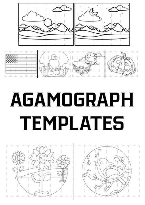 agamograph Free Art Worksheets, Middle School Coloring Pages Free Printable, I Am Art Project, Elementary Worksheets Free Printable, Agamograph Ideas, Elements Of Art Coloring Page, Agamograph Template, Art Activities For Kids Elementary, Agamograph Template Free Printable