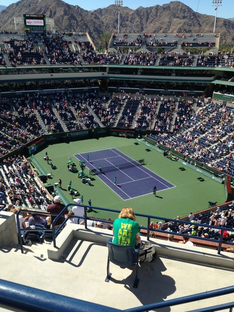 Indian Wells Tennis Garden in Indian Wells, CA Indian Wells Tennis, Tennis Doubles, Tennis Aesthetic, Wimbledon Tennis, Tennis Life, Tennis Fan, Tennis Tournaments, Tennis Workout, Tennis Match