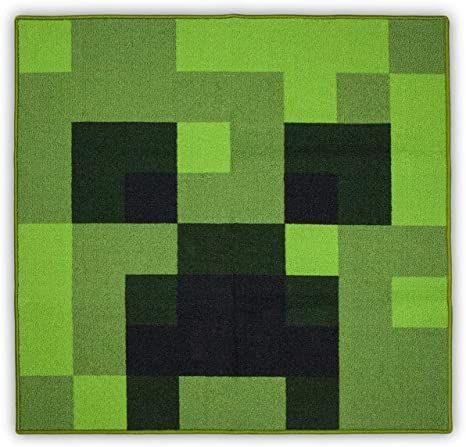 Minecraft Materials, Minecraft Bedroom Decor, Minecraft Merchandise, Texas Home Decor, Faux Fur Area Rug, Minecraft Blocks, Creeper Minecraft, Minecraft Bedroom, The Creeper