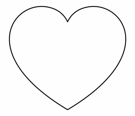 Big Heart Picture, Heart Outline Drawing, Heart Tattoo Outline, Heart Clipart Black And White, Love Heart Outline, Heart Frame Png, Picture Of A Heart, Heart Outline Clipart, Heart Outline Png