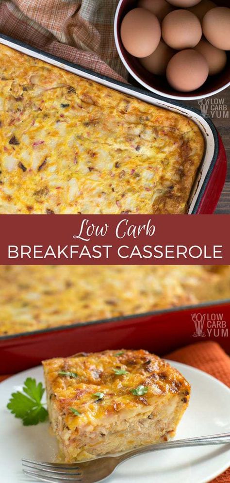 Low Carb Breakfast Casserole, Quick Keto Breakfast, Eggs And Cheese, Breakfast Casserole Bacon, Desayuno Keto, Low Carb Casseroles, Bacon Eggs, Low Carb Dessert, Low Carb Breakfast Recipes