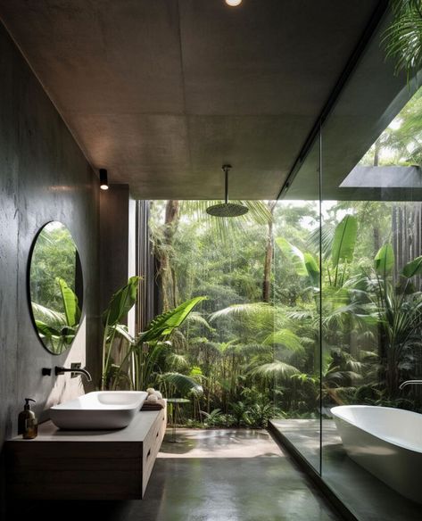 Brazilian Modern Home Design: Line Between Home and Nature Brazilian Home Aesthetic, Biophilic House, Brazilian Modernism, Brazil Houses, Beach House Aesthetic, Brazilian Design, Black Interior Design, Futuristic Home, Minimal House Design