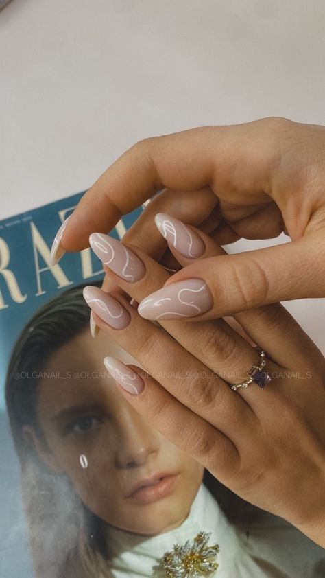 Milky Nails, Minimal Nails, Casual Nails, Neutral Nails, Spring Nail, Marble Nails, Minimalist Nails, Dream Nails, American Beauty