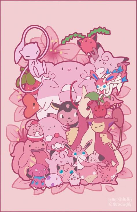 Pink Pokemon, Pokemon Pink, Fairy Type Pokemon, Kartu Pokemon, Pokemon Poster, Pokemon Backgrounds, Cool Pokemon Wallpapers, Pokemon Tattoo, Pokemon Wallpaper