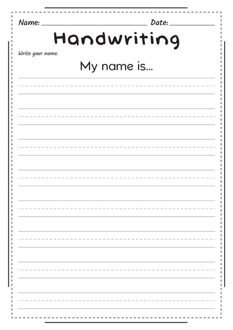 Grade R Worksheets, Handwriting Worksheets For Kindergarten, Handwriting Sheets, Handwriting Practice Worksheets, Handwriting Practice Sheets, Improve Your Handwriting, Handwriting Alphabet, Preschool Activities Toddler, Handwriting Worksheets