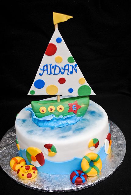 Sailboat Cake Sailboat Cake, Boat Cake, Different Kinds Of Cakes, Nautical Cake, Sea Cakes, Cake Pictures, Just Cakes, Graduation Cakes, Love Cake