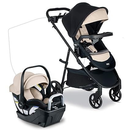 Amazon.com : Britax Willow Brook S+ Baby Travel System, Infant Car Seat and Stroller Combo with Alpine Base, ClickTight Technology, SafeWash Insert and Cover, Sand Onyx : Baby Baby Travel System, Britax Stroller, Travel Systems For Baby, Car Seat And Stroller, Infant Car Seat, Useful Items, Baby Travel, Fashionable Shoes, Travel System