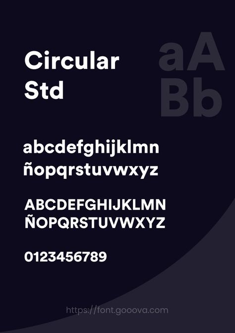 Circular Std Font Family FREE download - Gooova Fonts Circular Font, Font Pack, 3d Alphabet, Modern Sans Serif Fonts, Font Packs, Typography Love, Modern Sans Serif, Character Map, Design Fonts