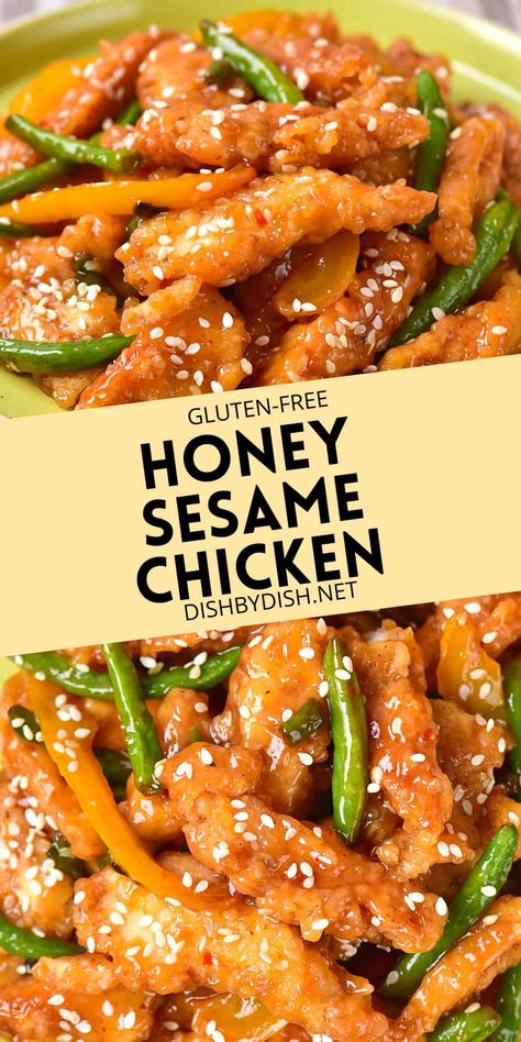 Panda Express Honey Sesame Chicken, Gluten Free Dairy Free Recipes Dinner, Gluten Free Chinese, Gf Dinner, Dairy Free Recipes Dinner, Honey Sesame Chicken, Honey Sesame, Cookies Gluten Free, Dairy Free Dinner