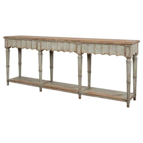 Large French Country Console Table For Sale at 1stDibs French Country Console Table, Country Console Table, Shabby Chic Console Table, French Provincial Sideboard, French Provincial Farmhouse, Wrought Iron Console Table, French Console Table, Elegant Outdoor Furniture, Media Consoles