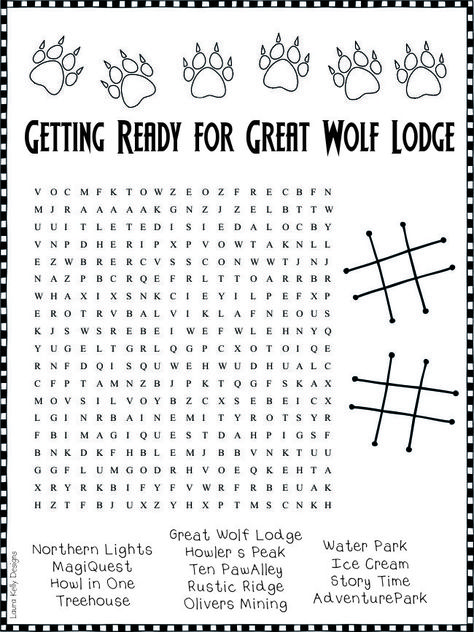 Howling Great Times at Great Wolf Lodge Great Wolf Lodge Scavenger Hunt, Great Wolf Lodge Printable, Wolf Printables Free, Great Wolf Lodge Surprise Ideas, Great Wolf Lodge Packing List, Great Wolf Lodge Birthday, Great Wolf Lodge Tips, Family Rules Printable, Elf 2023