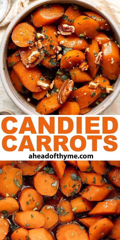 Candied Carrots Candid Carrots, Sweetened Carrots, Boiled Carrots Recipe, Candied Carrots Recipe, Candy Carrots Recipe, Brown Sugar Sauce, Glazed Baby Carrots, Canned Carrots, Carrots Side Dish