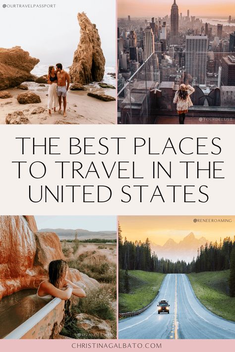 Check out the 10 best places to visit in the U.S. for our luxury travel influencers out there! Top States To Visit In The Us, Top 10 Places To Visit In The Us, Travel In Usa Top 10, Top Places To Visit In The Us, Christina Galbato, Usa Trips, Southern California Travel, Travel Spain, Yosemite Falls