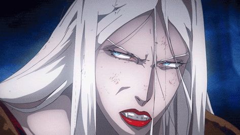 Castlevania 4x06 Carmilla Of Styria, Castlevania Gif, Carmilla Castlevania, Castle Vania, Vampire Gif, Vampire Aesthetics, Castlevania Netflix, Miss Marvel, S Gif