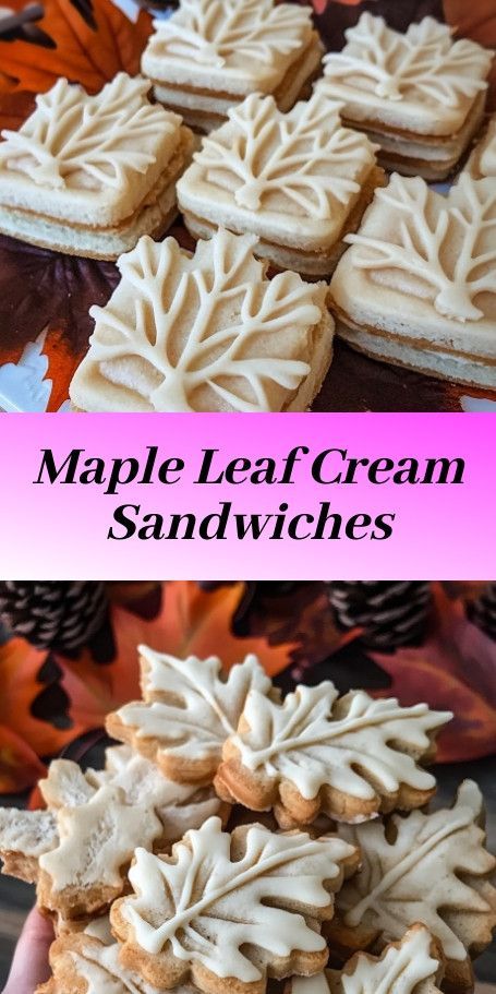 Maple Leaf Bliss Cream Cookies Recipe: Enjoy the rich and creamy maple flavor in every bite of these delightful Canadian treats. Perfect for special occasions or a sweet indulgence. #MapleLeafCookies #CreamCookies #HomemadeGoodness Maple Filling, Maple Leaf Cookies, Leaf Cookies, Cream Cookies, Maple Cream, Buttery Cookies, Maple Leaves, Sandwich Cookies, Cookies Recipe