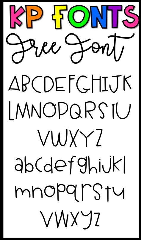 Free font for personal or commercial use! Kindergarten Fonts Free, Free Fonts For Teachers, Free Cricut Fonts, Free Teacher Fonts, Fairytale Classroom, Fonts For Logos, Teacher Fonts, Fun Lettering, Fonts Cricut