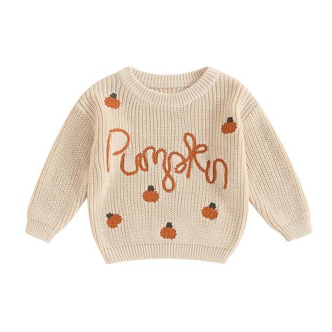 PRICES MAY VARY. Material: Toddler girl fall outfits casual long sleeve knitted sweaters, cute halloween baby clothes, made of 95% cotton and 5% polyester, super soft, lovely baby winter clothes halloween outfits for kids. Design: Baby girl halloween outfit, pumpkin outfit baby girl boy, car/ pumpkin/ letters embroidered, crew neck pumpkin patch outfit baby boy, long sleeve 1st halloween baby girl outfit , warm toddler chunky knit sweater for fall and winter. Sizes: baby boy halloween outfit, ba Baby Boy Halloween Outfits, Summer Outfit Accessories, Baby Boy Halloween, Baby Halloween Outfits, Girls Halloween Outfits, Winter Baby Clothes