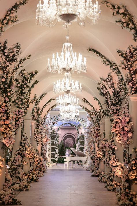 Surrounded by millions of blooms, each petal whispers a story of Elegance, Beauty and Grandeur Wedding Winter Wonderland, Marriage Venues, Beauty And Beast Wedding, Entrance Arch, Moodboard Wedding, Event Entrance, Reception Entrance, Wooden Backdrops, The Guest List