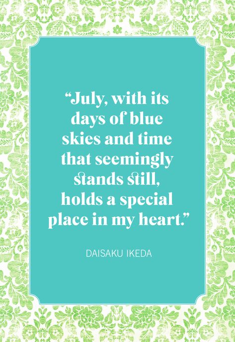 best july quotes Summer Instagram Captions, Holiday Food Crafts, Lake Quotes, Month Quotes, July Quotes, Hello July, Summer Cookouts, Holiday Foods, Summer Mood