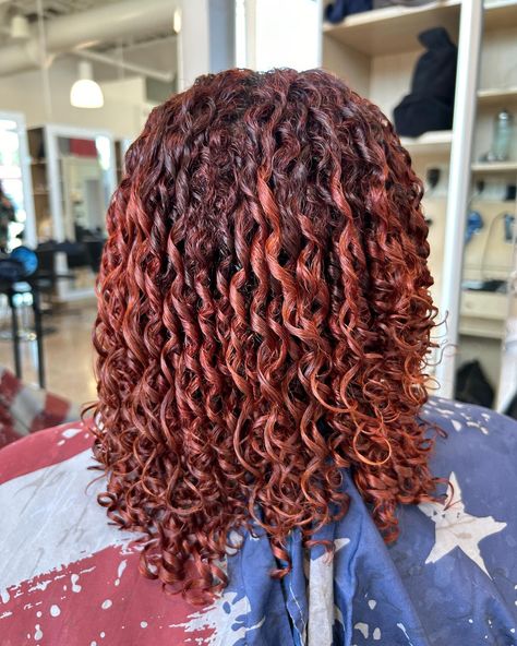 Her color + these finger coils 😍 >>> #hair #redhair #fingercoils #naturalstyling #curlyhair #hairstyle #mizani #mizaniproducts Wet Style, Finger Coils, Coils, Red Hair, Curly Hair Styles, Hair Styles, Hair, Quick Saves, Color