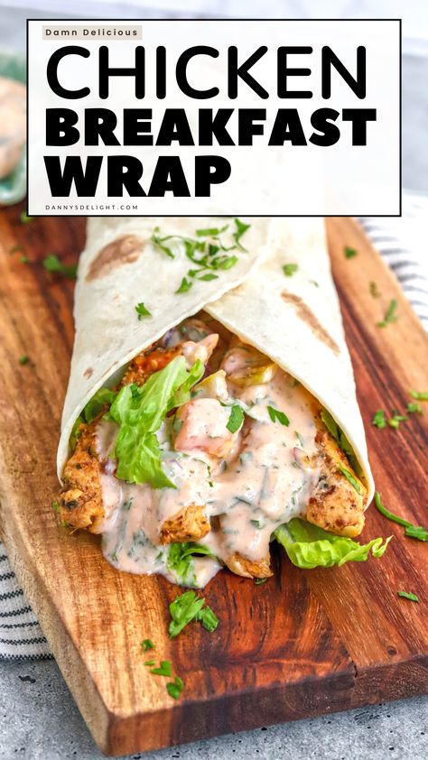 Looking for a tasty breakfast in a hurry? Try these Spicy Chicken Breakfast Wraps—juicy, spicy, and ready in minutes. Perfect for any busy morning! 🚀🌯 #BreakfastIdeas Spicy Chicken Burritos, Chicken Breakfast Burrito, Mexican Breakfast Burritos Chorizo, Healthy Chicken Burrito Wrap, High Protein Spicy Chicken Wrap, Spicy Chicken Wrap, Breakfast Wrap, Pork Lettuce Wraps, Toppings Bar