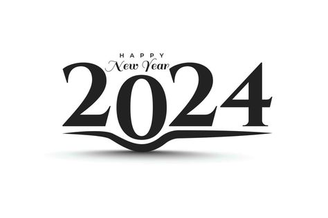 Happy New Year 2024 creative trendy text typography design Text Icon, 2024 Creative, Text Typography, Text Icons, Happy New Year 2024, Year 2024, The Happy, Typography Design, Happy New