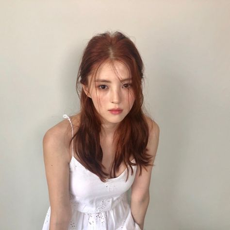 Han So Hee Instagram, Han Sohe, Korean Hair Color, Red Hair Inspo, Han So Hee, So Hee, Orange Hair, Hair Inspo Color, Ginger Hair