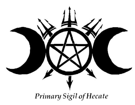 Hecate Symbol, Hecate Goddess, Moth Art, Pagan Art, Wiccan Spell Book, Magic Symbols, Tattoo Project, Wiccan Spells, Beauty Tattoos