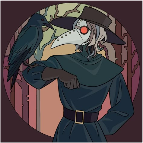 Plague Doctor Aesthetic Pfp, Dnd Template, Plague Rats, Plague Doctor Art, White Hair Anime Guy, Doctor Art, Doctor Drawing, Plague Mask, Plague Doctors